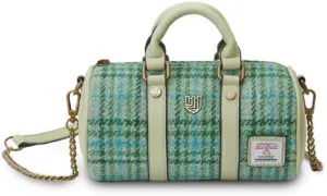 Islander® The Mini Duffel - Ladies Small Shoulder Bag with Harris Tweed, Mint Tartan
