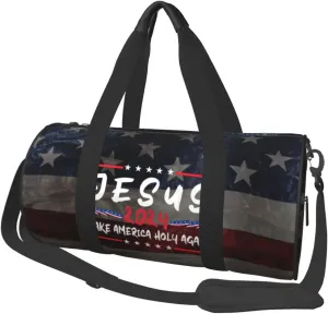 Jesus Make America Holy Again Duffel Bag Gym Bag Travel Sports Tote Large Foldable Beach Swim Yoga8