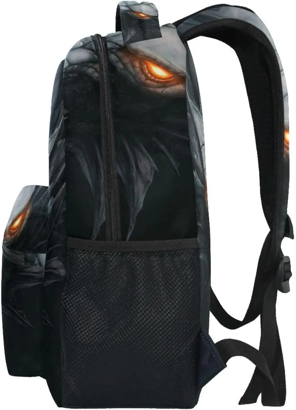 JIPONI Silver Dragon in The Dark Backpack For Girls Boys, Student School Bag Bookbag Travel Laptop Backpack Purse Daypack