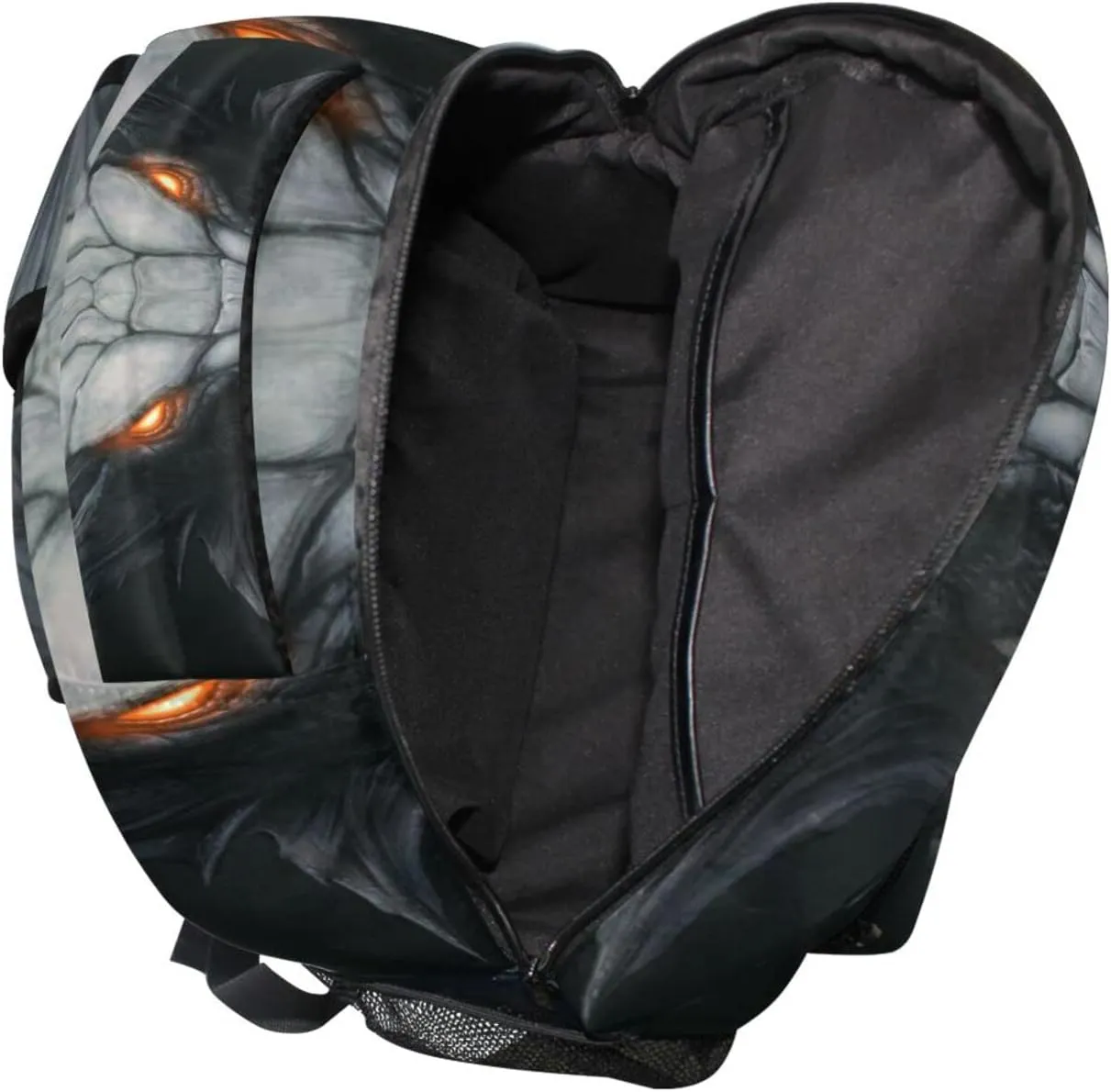JIPONI Silver Dragon in The Dark Backpack For Girls Boys, Student School Bag Bookbag Travel Laptop Backpack Purse Daypack