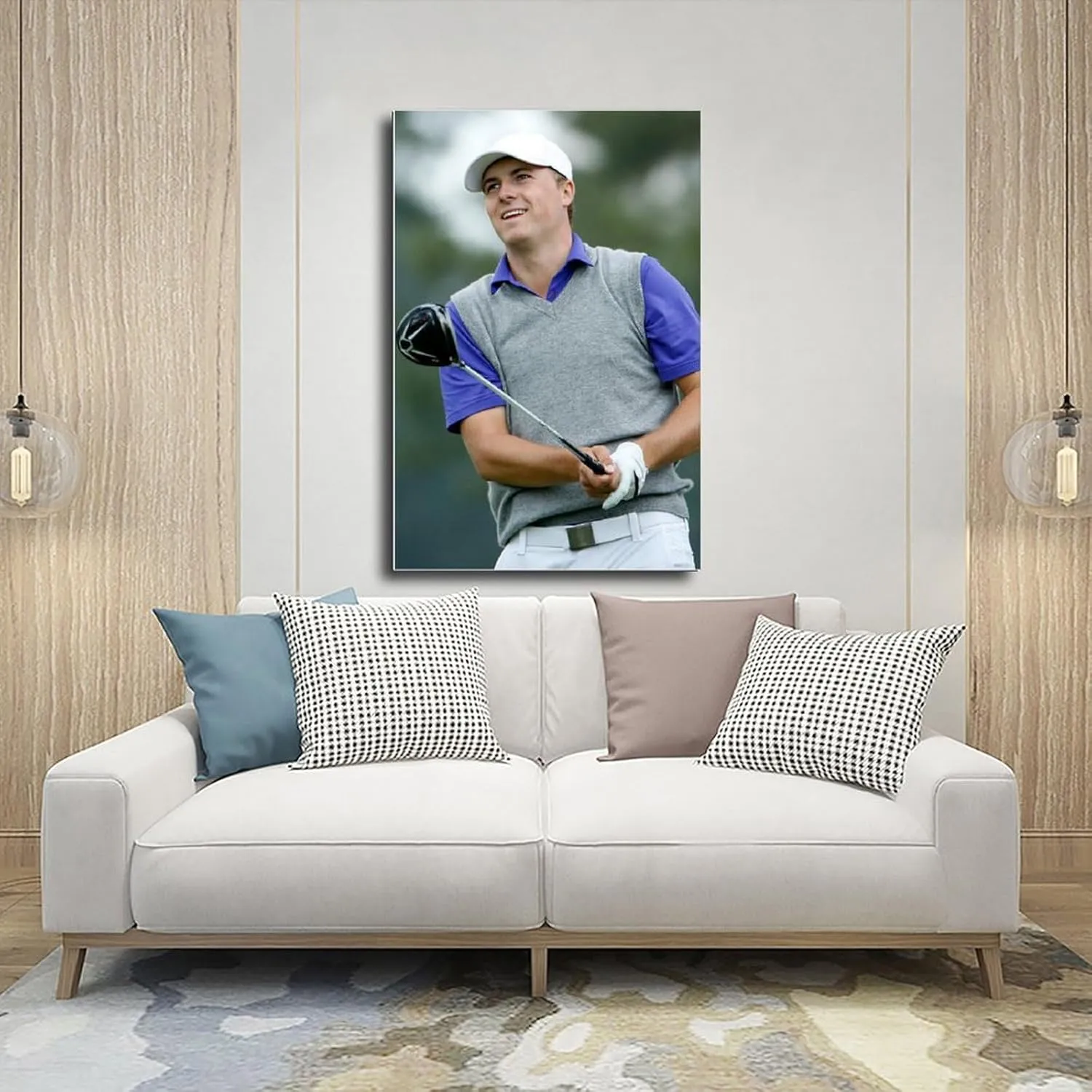 Jordan Spieth Golf Poster00 Canvas Poster Wall Art Decor Print Picture Paintings for Living Room Bedroom Decoration Unframe:20x30inch(50x75cm)