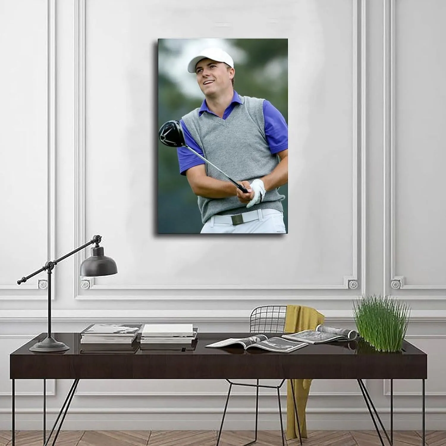 Jordan Spieth Golf Poster00 Canvas Poster Wall Art Decor Print Picture Paintings for Living Room Bedroom Decoration Unframe:20x30inch(50x75cm)