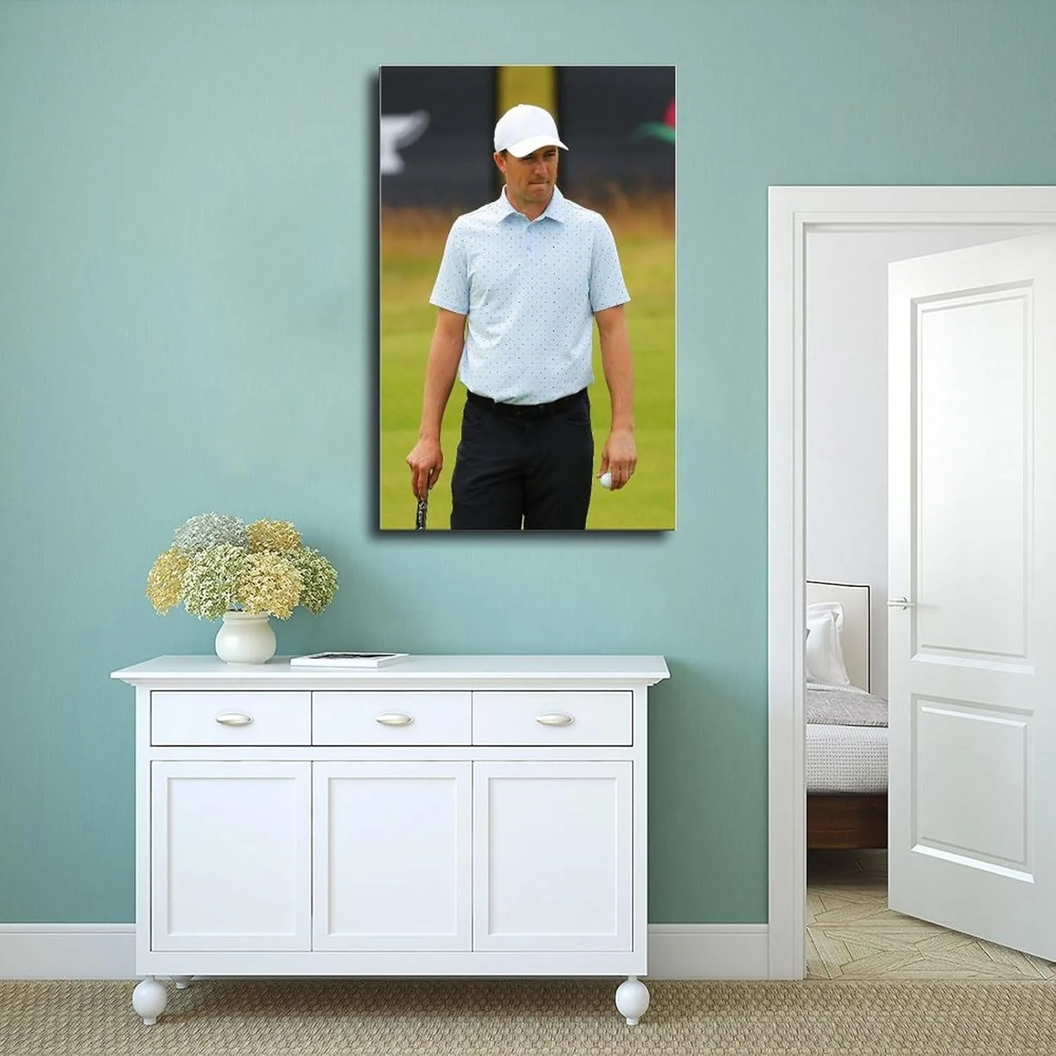 Jordan Spieth Golf Poster01 Canvas Poster Wall Art Decor Print Picture Paintings for Living Room Bedroom Decoration Unframe:24x36inch(60x90cm)