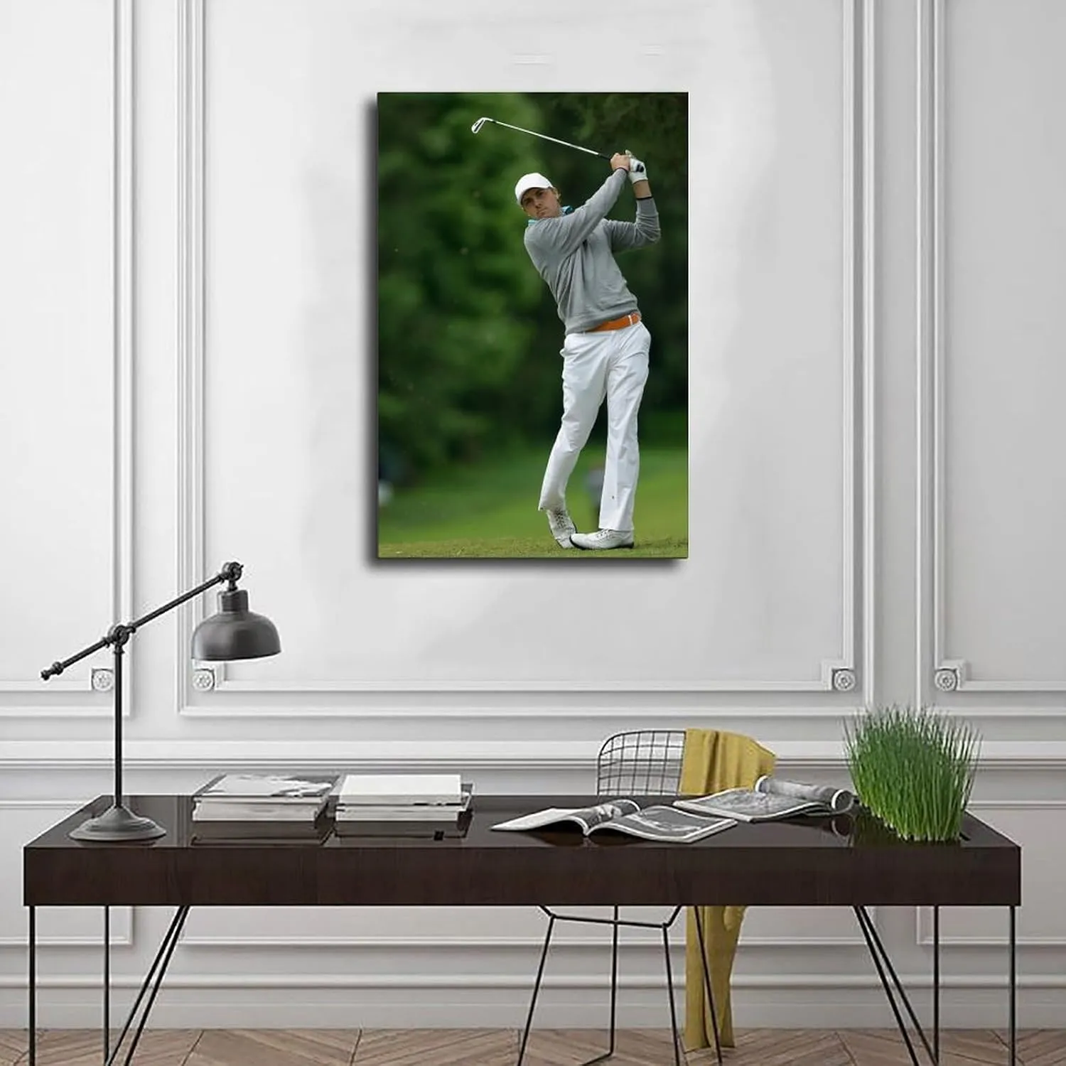 Jordan Spieth Golf Poster71 Canvas Poster Wall Art Decor Print Picture Paintings for Living Room Bedroom Decoration Unframe:16x24inch(40x60cm)