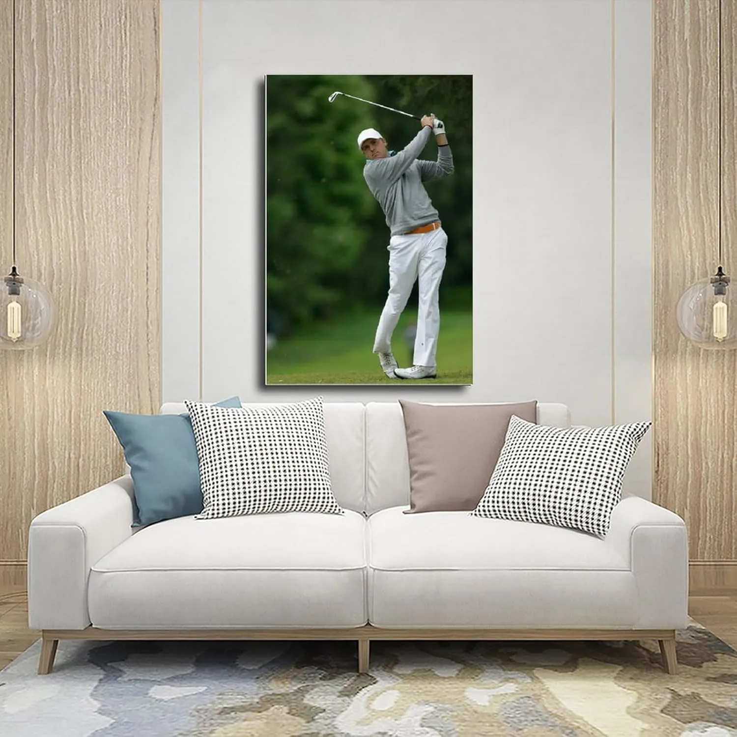 Jordan Spieth Golf Poster71 Canvas Poster Wall Art Decor Print Picture Paintings for Living Room Bedroom Decoration Unframe:16x24inch(40x60cm)