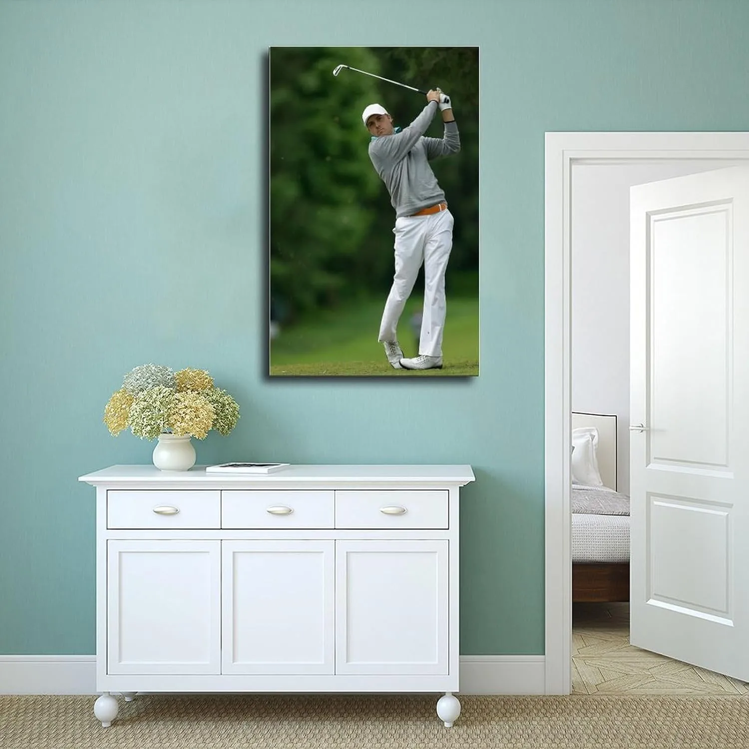 Jordan Spieth Golf Poster71 Canvas Poster Wall Art Decor Print Picture Paintings for Living Room Bedroom Decoration Unframe:16x24inch(40x60cm)