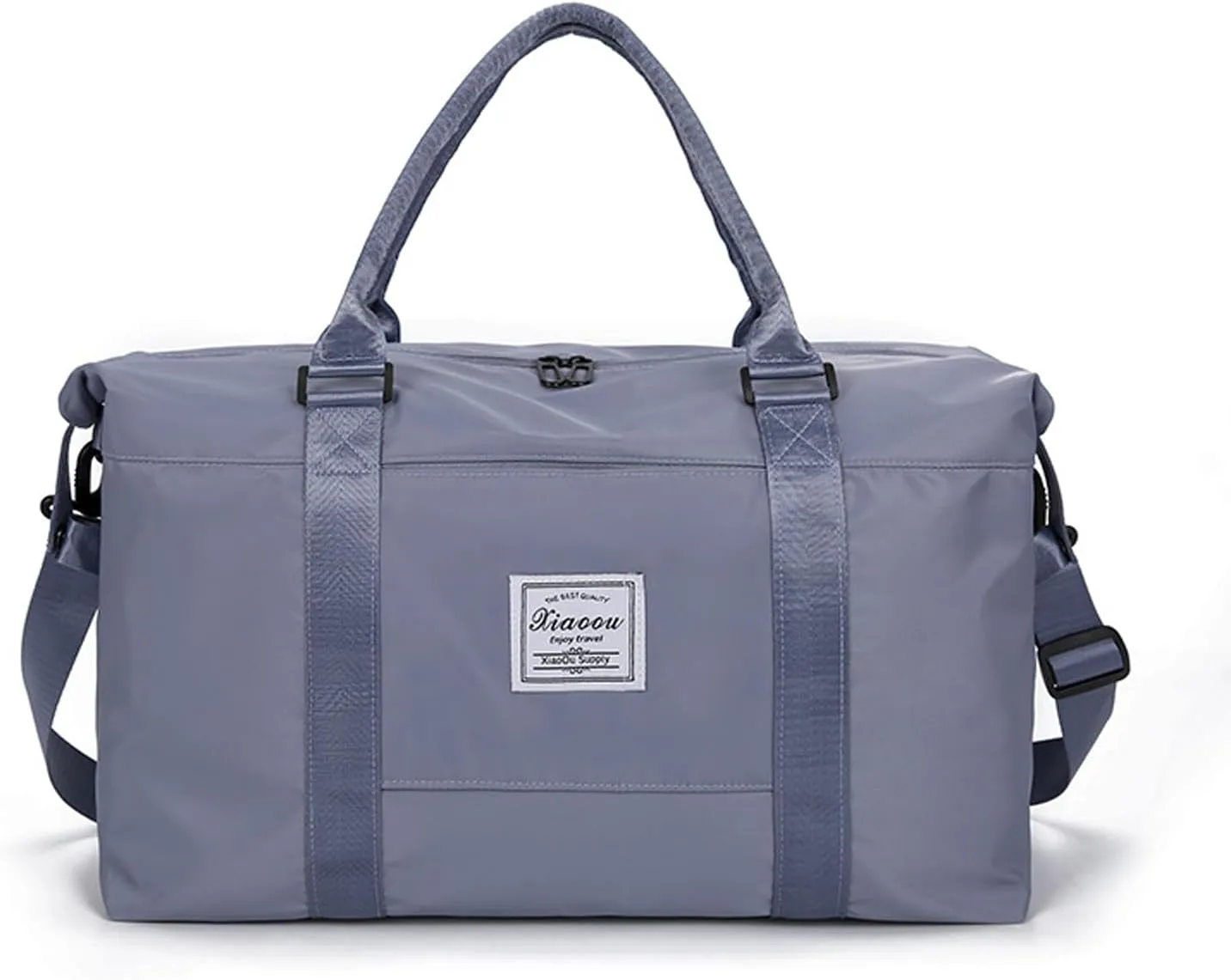 KARRESLY Travel Duffel Bag for Women,Shoulder Weekender Overnight Bag Sports Gym Tote Bag,Waterproof(Sky Blue) free size