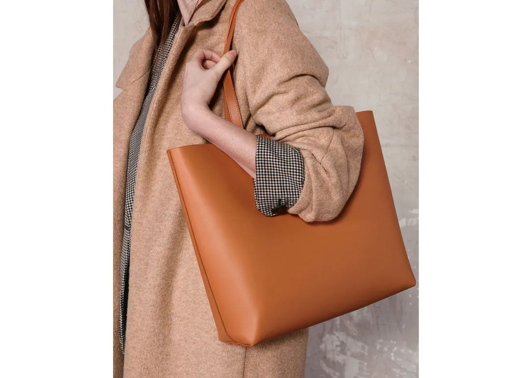 Katie Shopper Cognac aus Glattleder