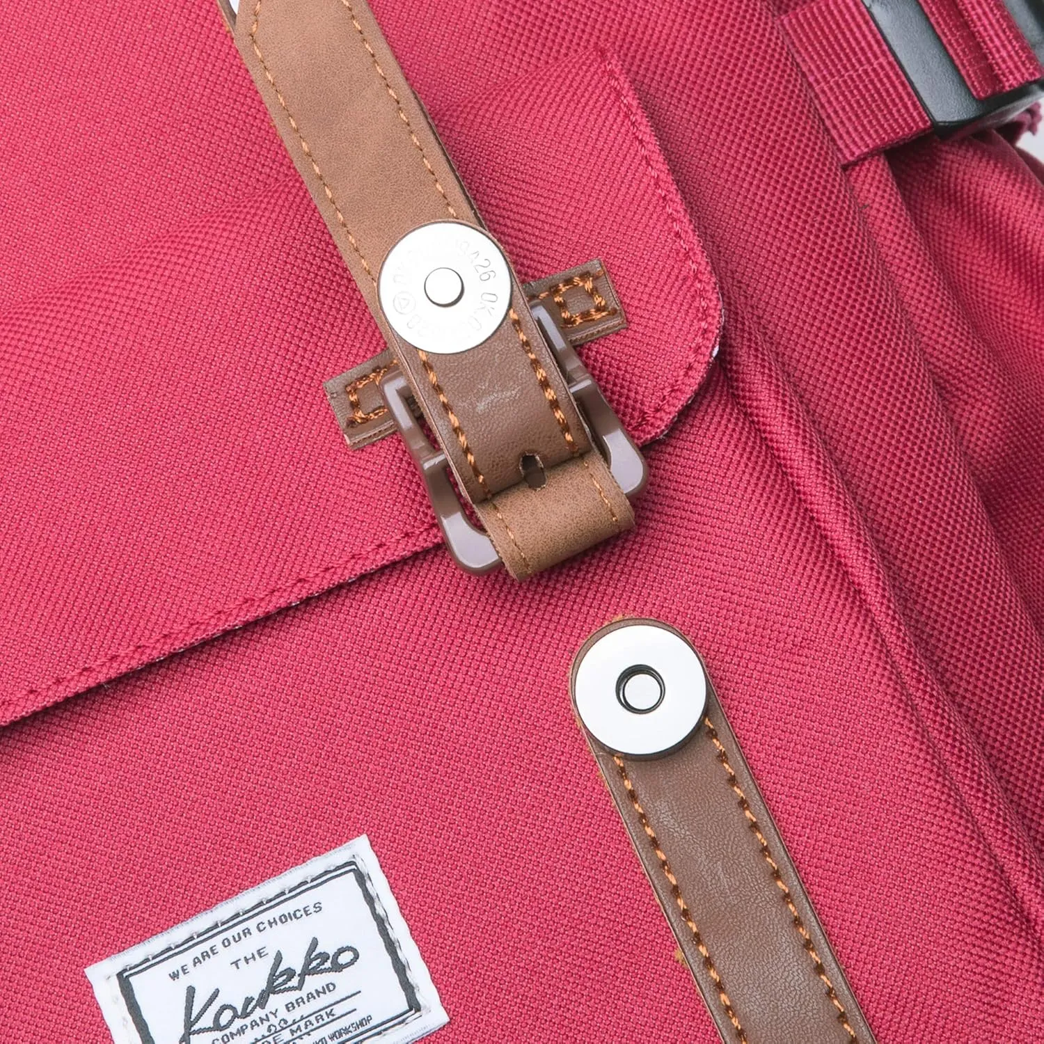 KAUKKO Laptop Backpack Travel Outdoor Weekend Bag Carry on Daypack Stylish and Durable Rucksack Hiking Backpack Fits 15.6"(5-7-Red)