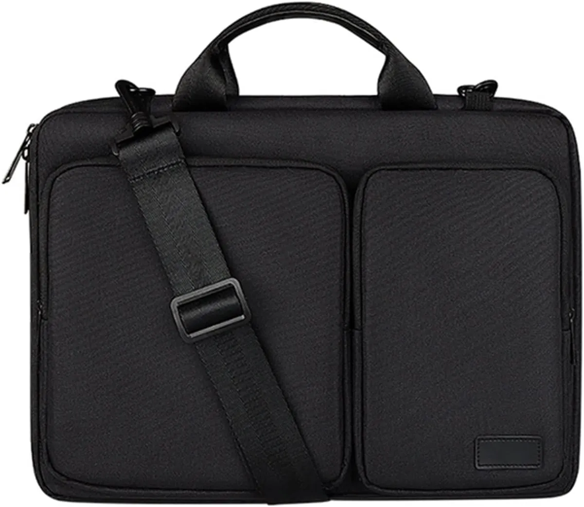 KFJBX Waterproof Anti-Collision Briefcase Laptop Notebook Bag Case for Shoulder Handbag (Color : Black, Size : 15.6 inch)