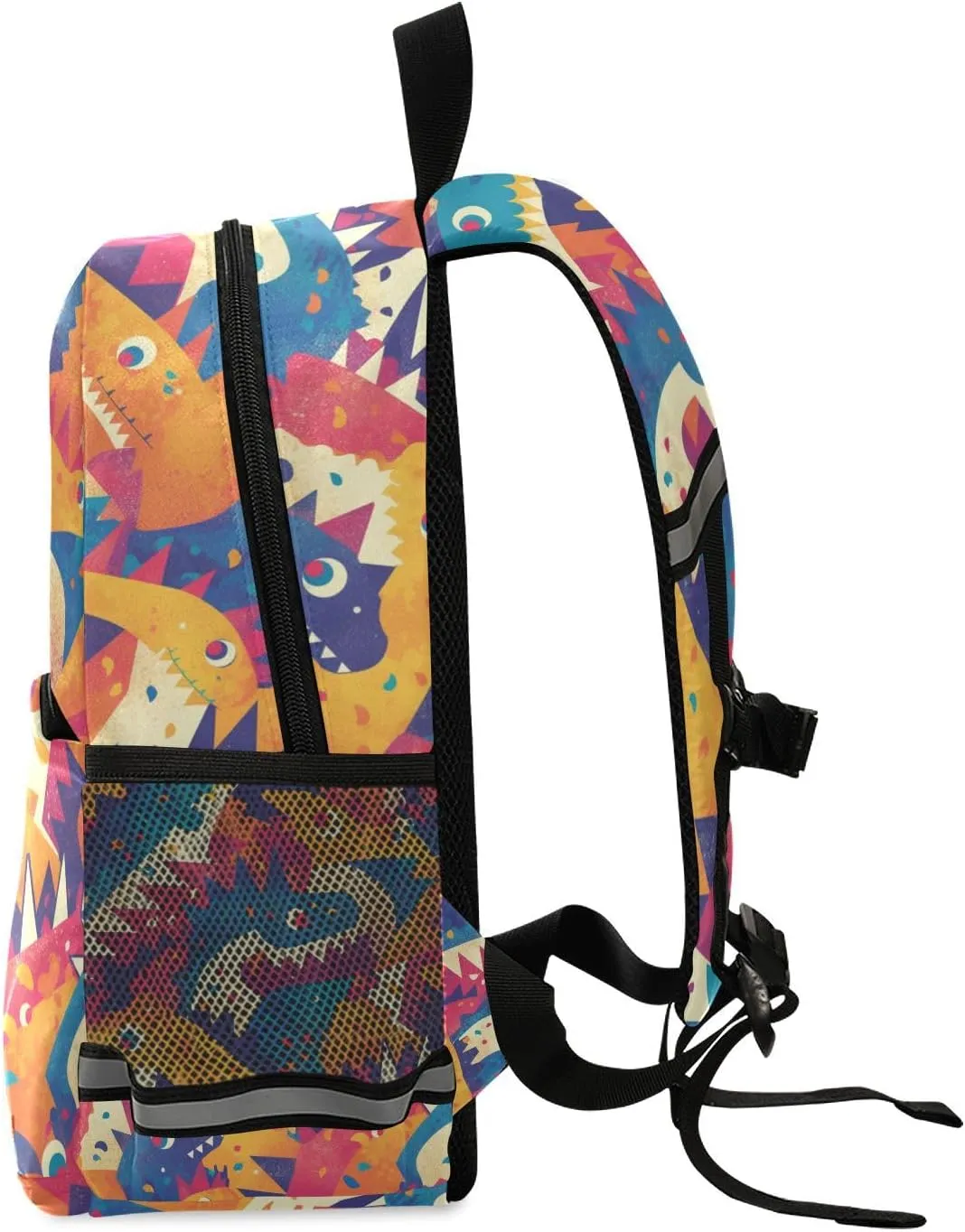 KLL Elementary Backpack for Girls Cute Water Resistant School Bag Travel Outdoor Daypack, Dino Pattern