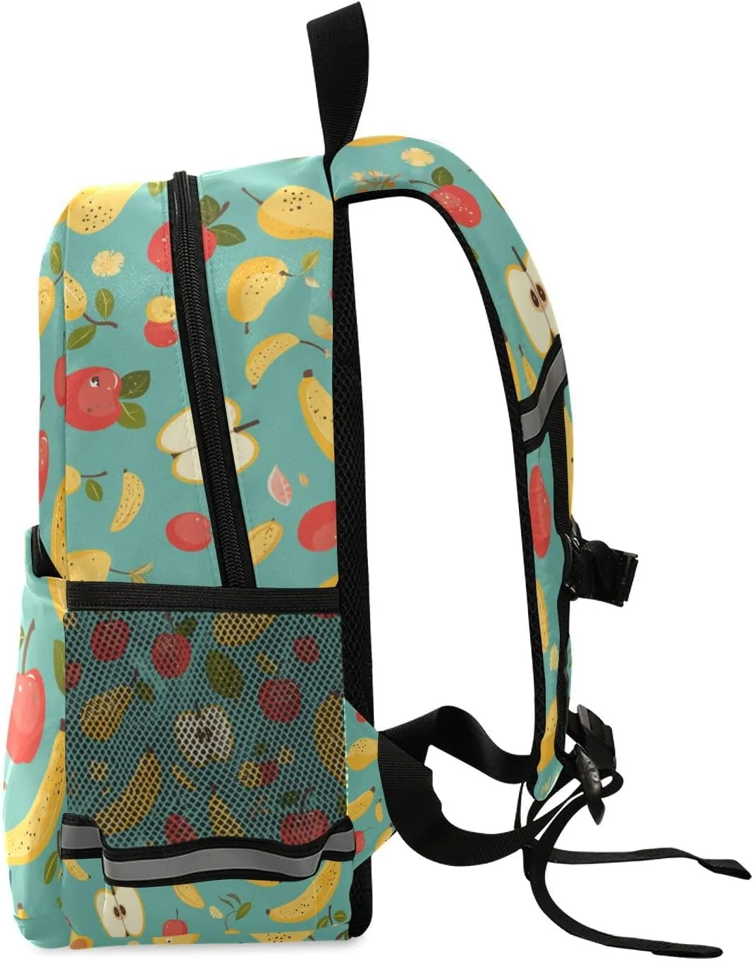 KLL Kindergarten Preschool Backpack Cute Lightweight Bookbag Travel Daypack, Cute Fruits Bananas Apples Pears Scandinavian