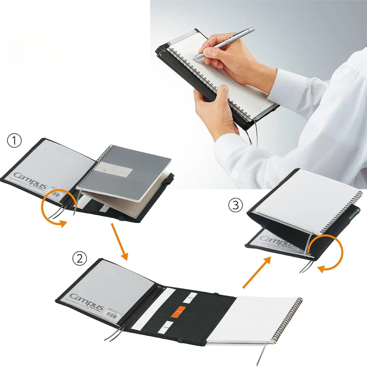 Kokuyo Systemic Cover Notebook [6mm Ruled A5]