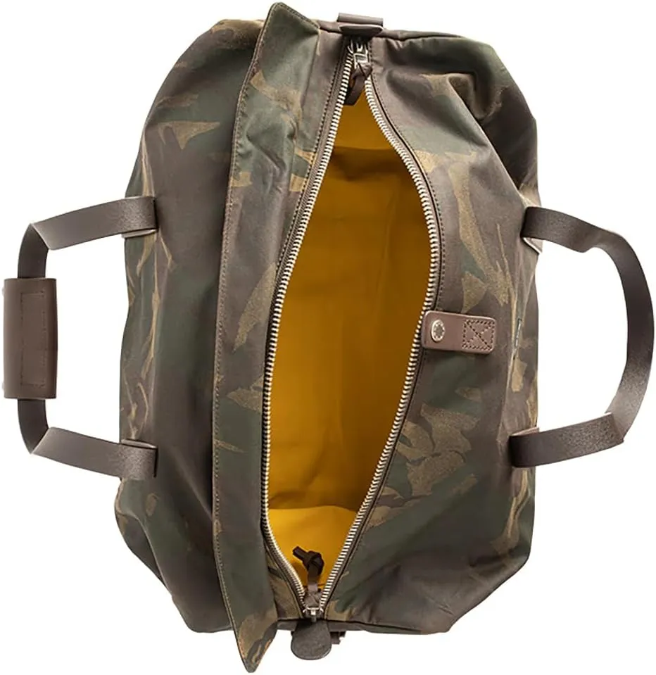 Kolo Eton Weekender Duffel Bag, Adjustable Shoulder Strap, Organic Wax Cotton Canvas, Camo
