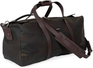 Kolo Eton Weekender Duffel Bag, Adjustable Shoulder Strap, Organic Wax Cotton Canvas, Camo