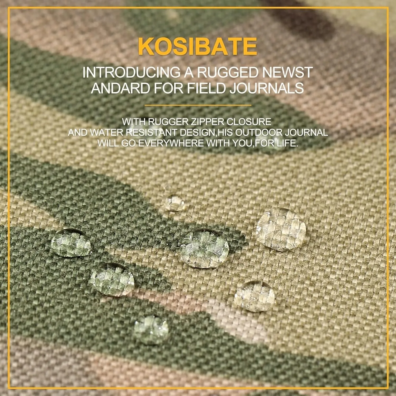 Kosibate Padfolio Ring Binder with 80 Sheets 160 Pages of Loose-Leaf Paper, Weatherproof Notebook Cover, Tactical Notebook with Zippered for Folders, Cards Refillable 6-Ring Notepad(7.3"x10.1")