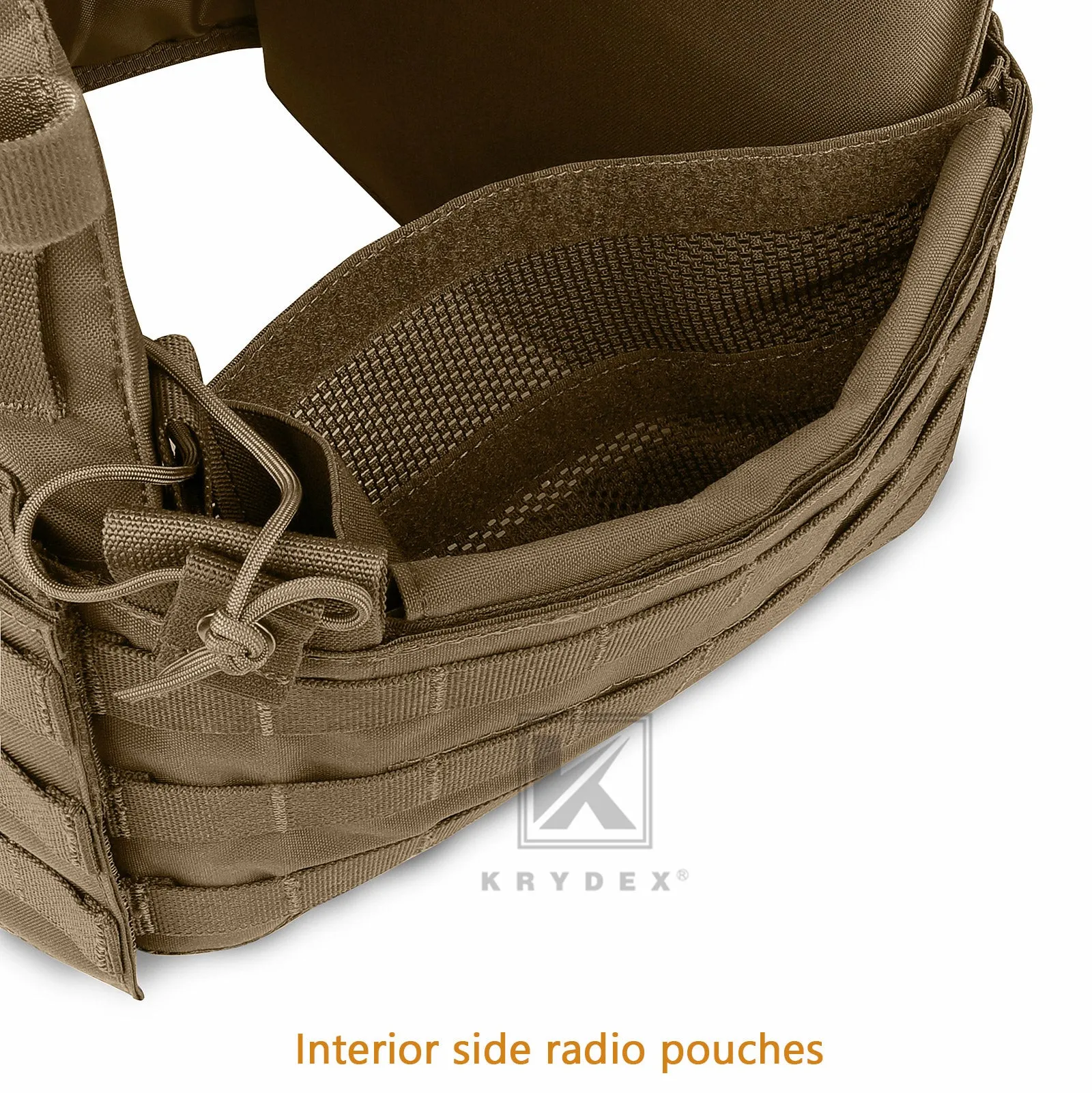 KRYDEX LBT-6094A Plate Carrier Molle Tactical Body Armor Combat Vest With Triple Magazine Pouch & Radio Pouch & General Purpose Utility Pouches