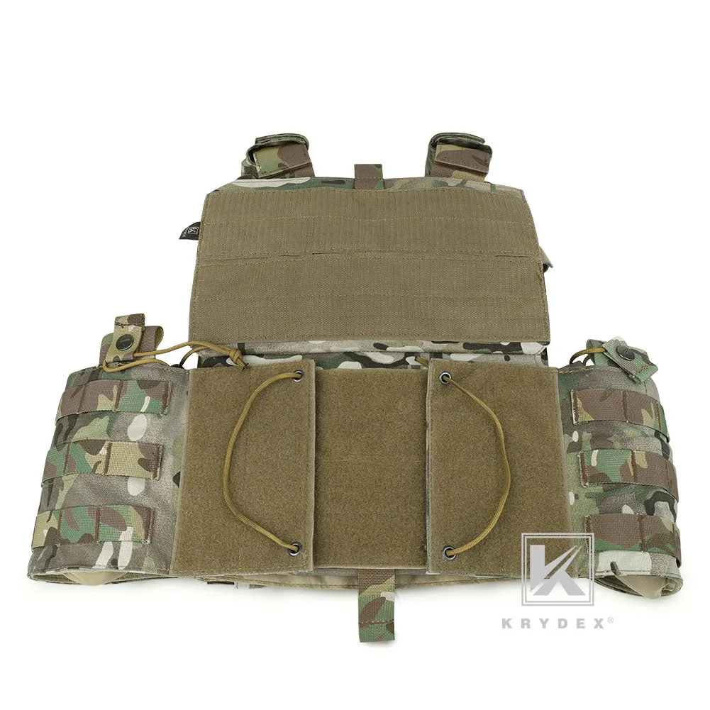 KRYDEX LBT-6094A Plate Carrier Molle Tactical Body Armor Combat Vest With Triple Magazine Pouch & Radio Pouch & General Purpose Utility Pouches