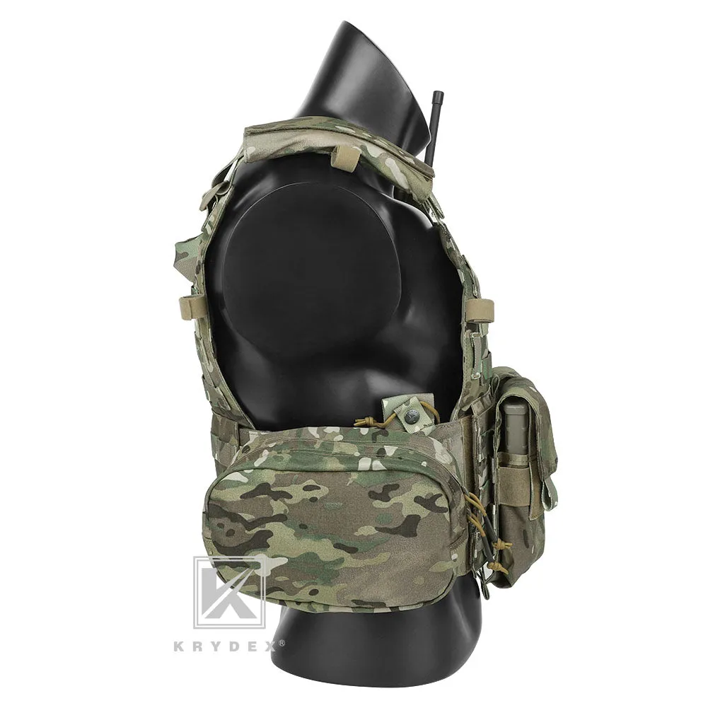 KRYDEX LBT-6094A Plate Carrier Molle Tactical Body Armor Combat Vest With Triple Magazine Pouch & Radio Pouch & General Purpose Utility Pouches
