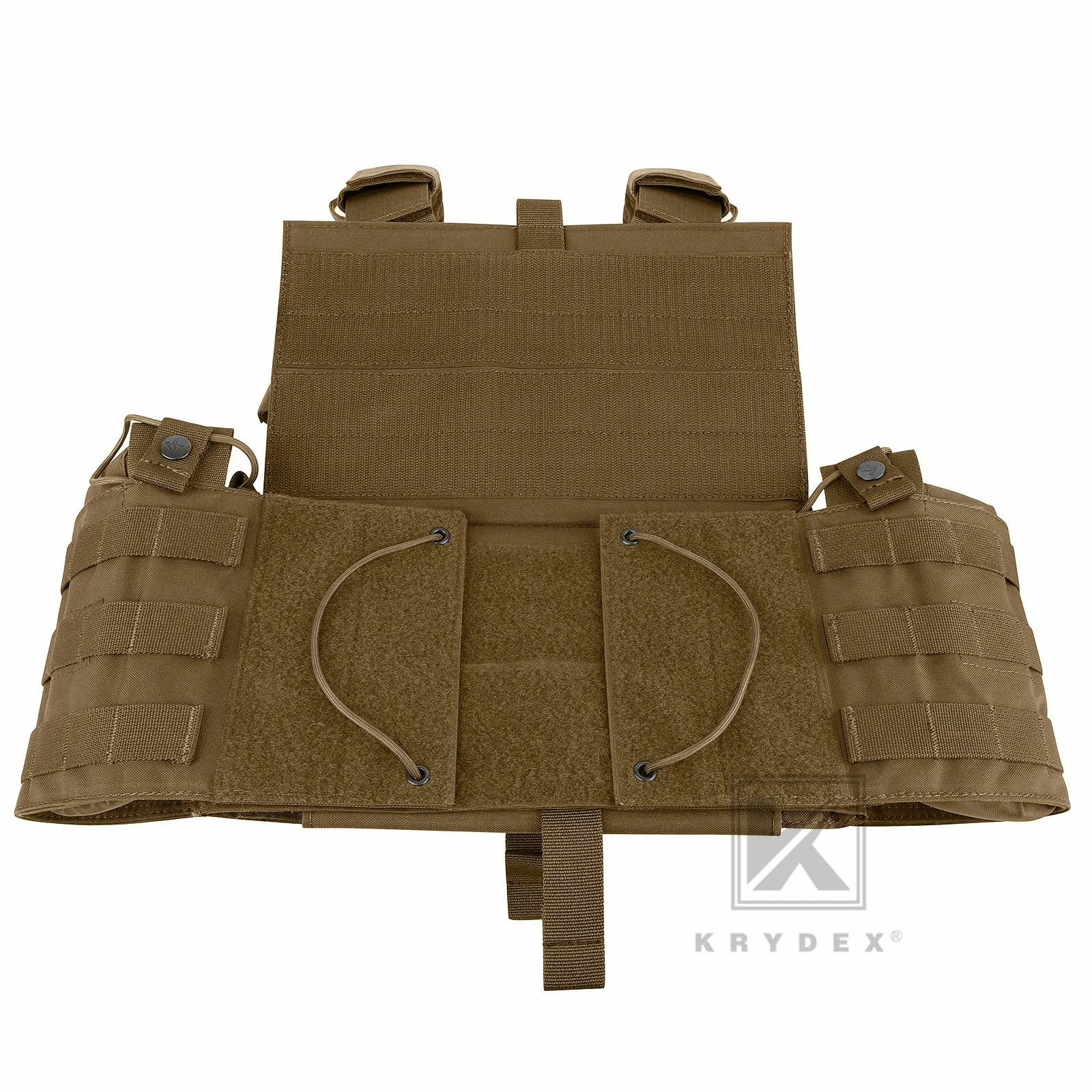 KRYDEX LBT-6094A Plate Carrier Molle Tactical Body Armor Combat Vest With Triple Magazine Pouch & Radio Pouch & General Purpose Utility Pouches