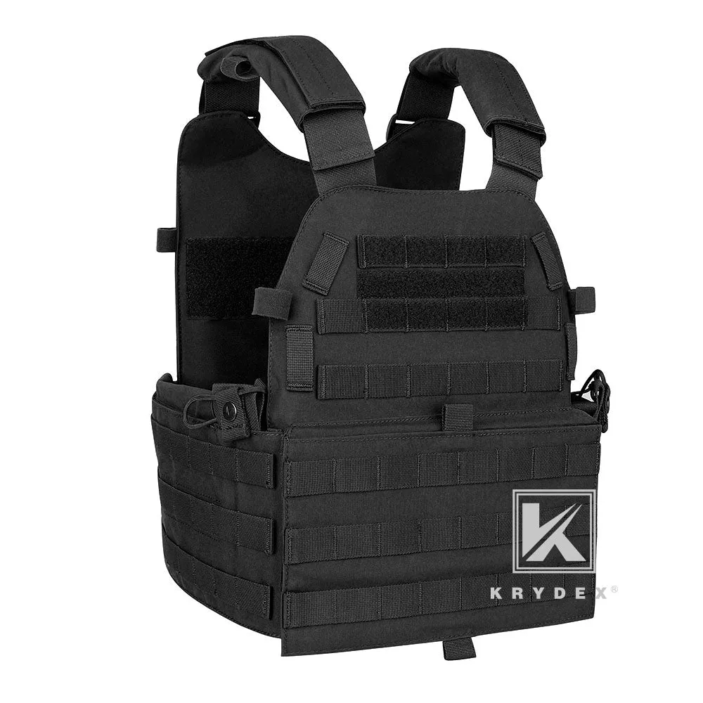 KRYDEX LBT-6094A Plate Carrier Molle Tactical Body Armor Combat Vest With Triple Magazine Pouch & Radio Pouch & General Purpose Utility Pouches