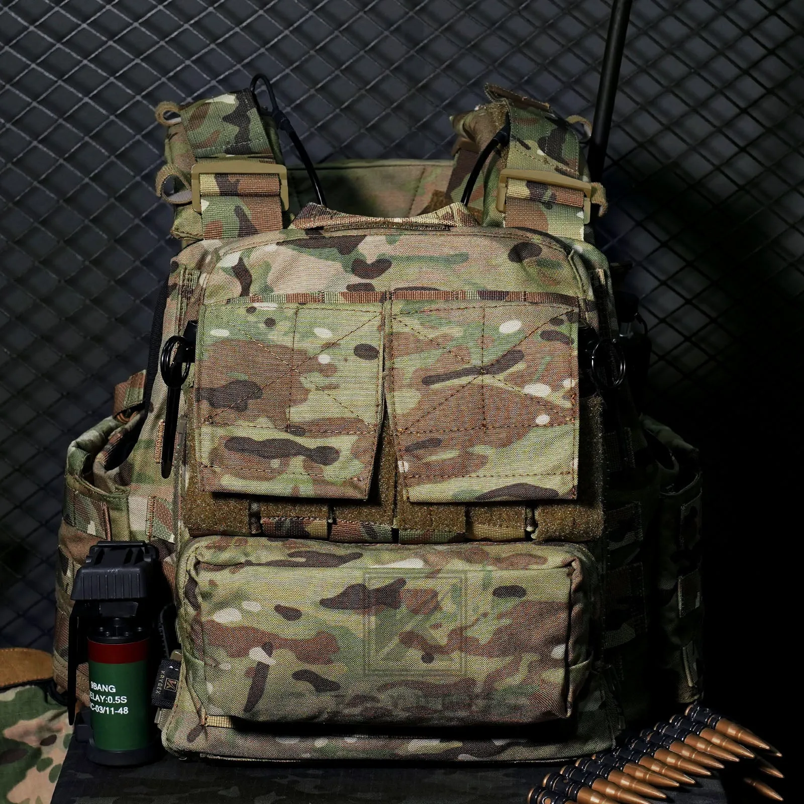 KRYDEX Tactical Plate Carrier Heavy Duty Modular MOLLE Vest