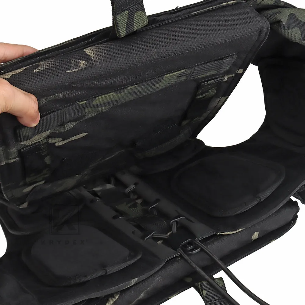 KRYDEX Tactical Plate Carrier Heavy Duty Modular MOLLE Vest