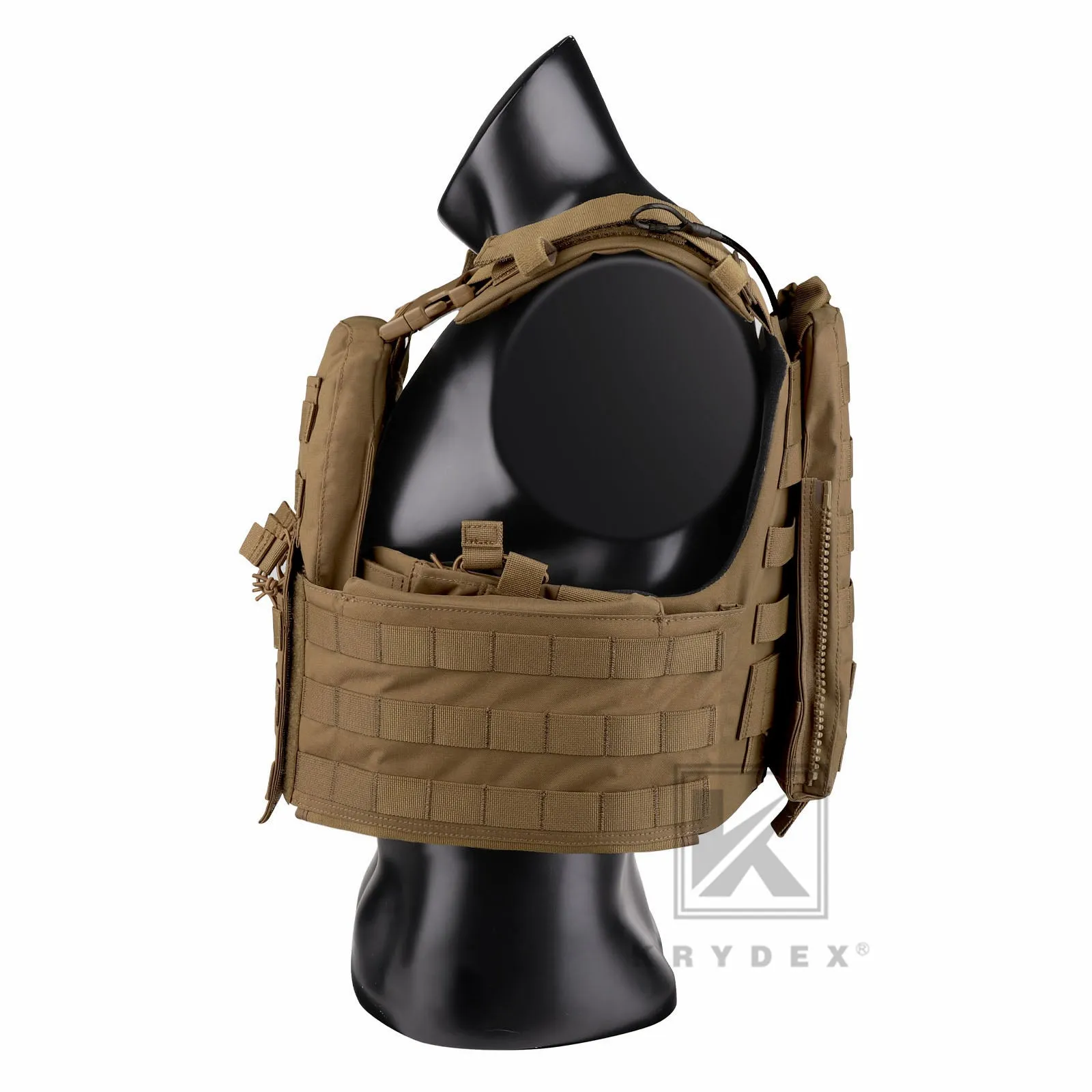KRYDEX Tactical Plate Carrier Heavy Duty Modular MOLLE Vest
