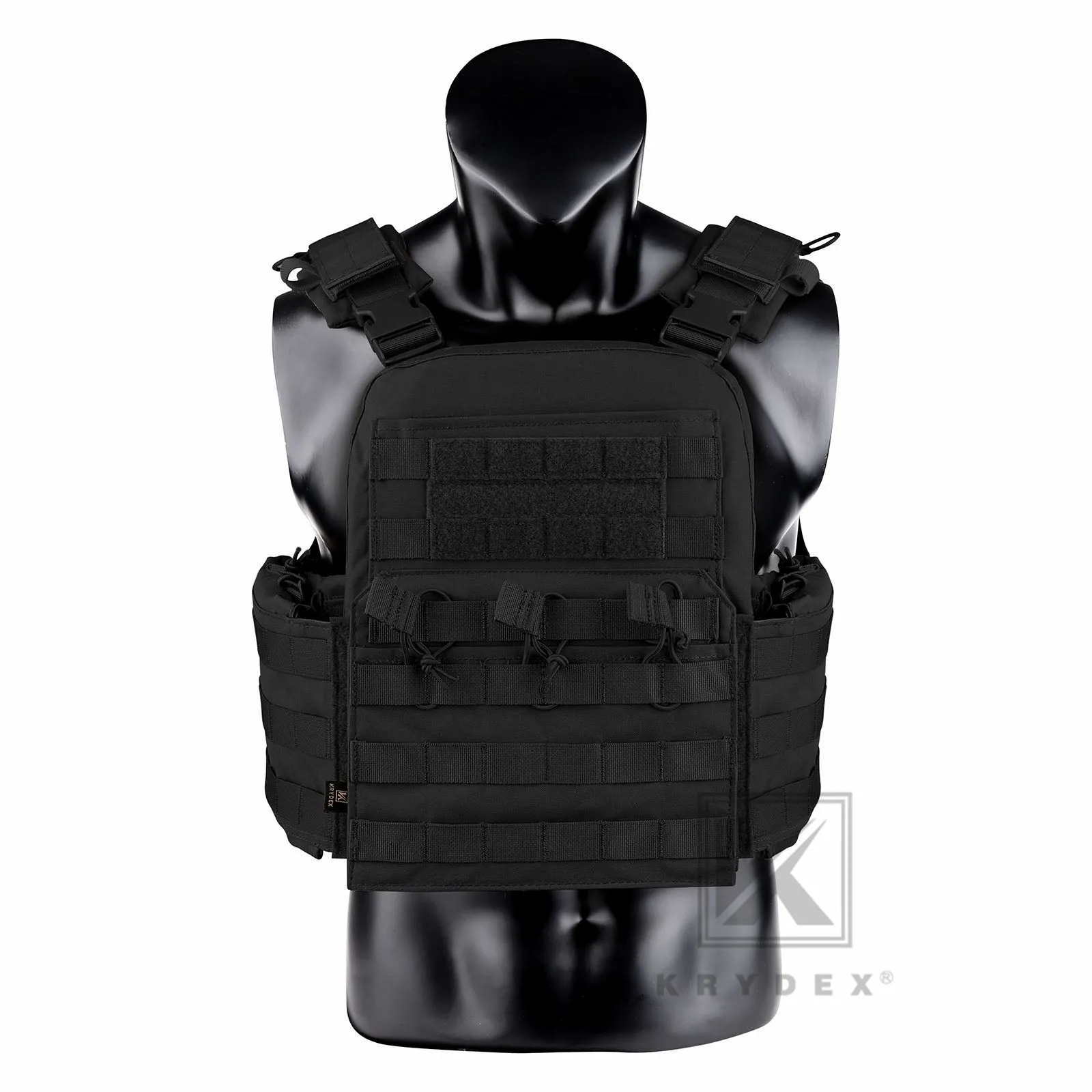 KRYDEX Tactical Plate Carrier Heavy Duty Modular MOLLE Vest
