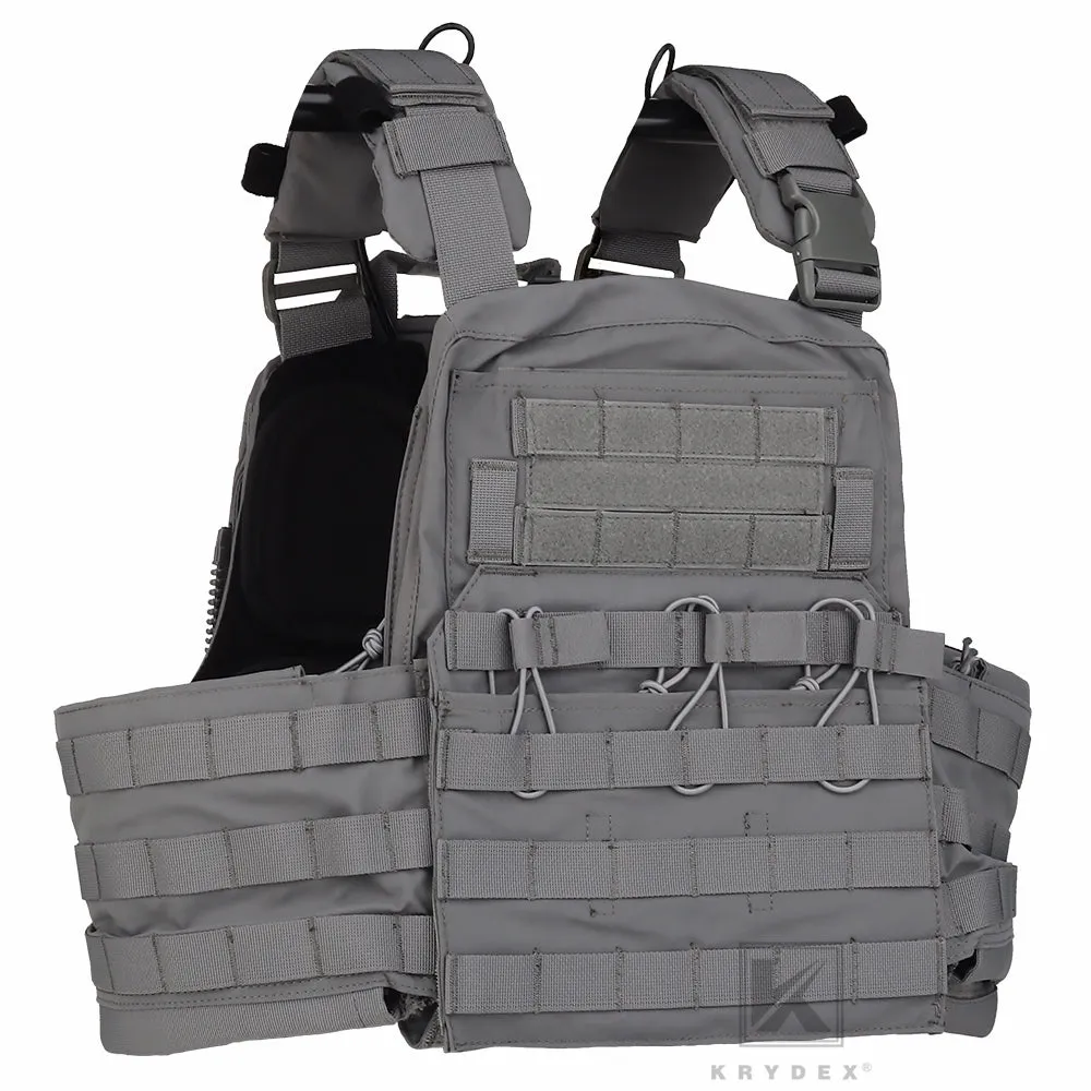 KRYDEX Tactical Plate Carrier Heavy Duty Modular MOLLE Vest