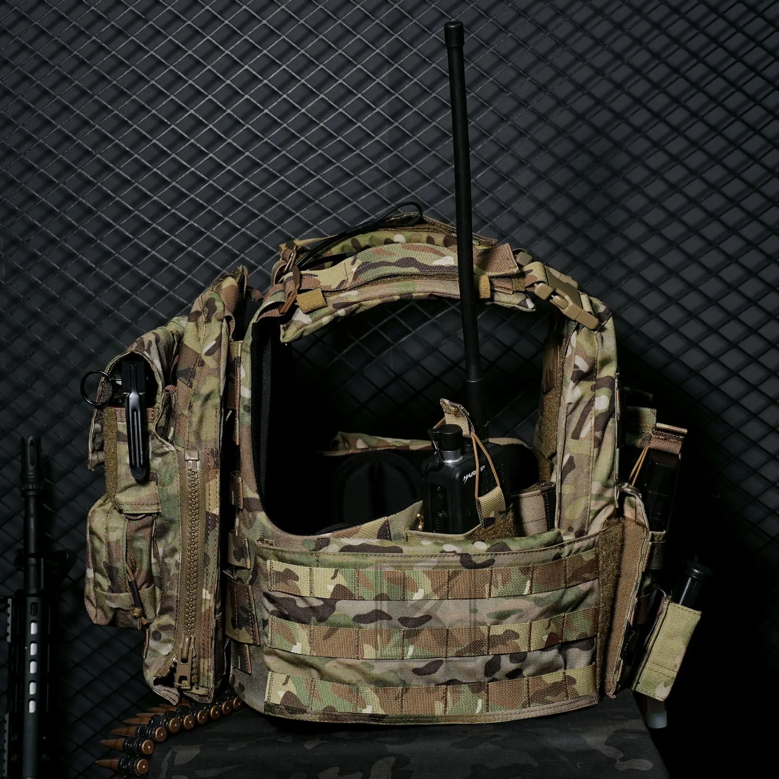 KRYDEX Tactical Plate Carrier Heavy Duty Modular MOLLE Vest