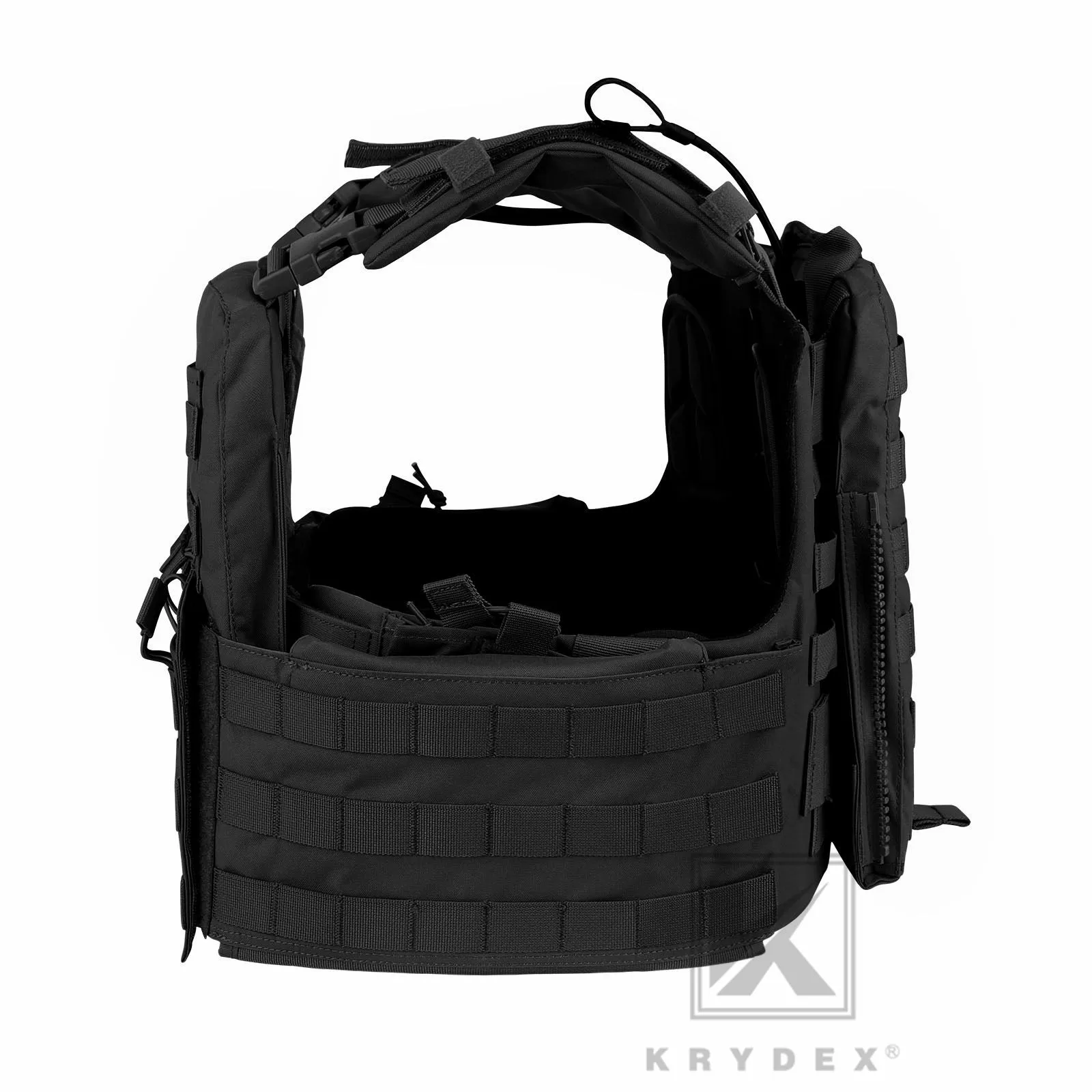 KRYDEX Tactical Plate Carrier Heavy Duty Modular MOLLE Vest