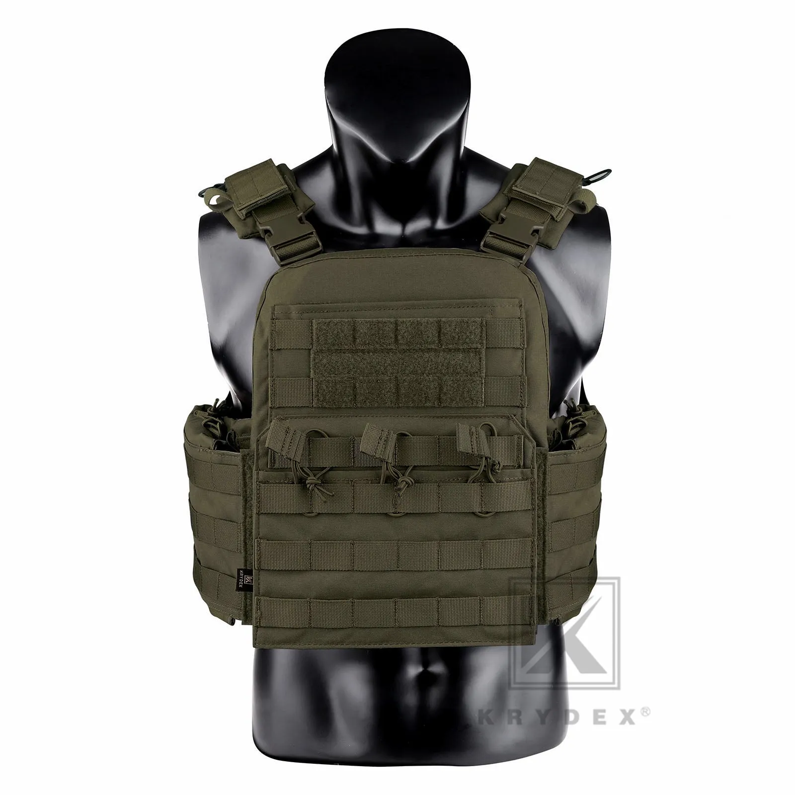 KRYDEX Tactical Plate Carrier Heavy Duty Modular MOLLE Vest