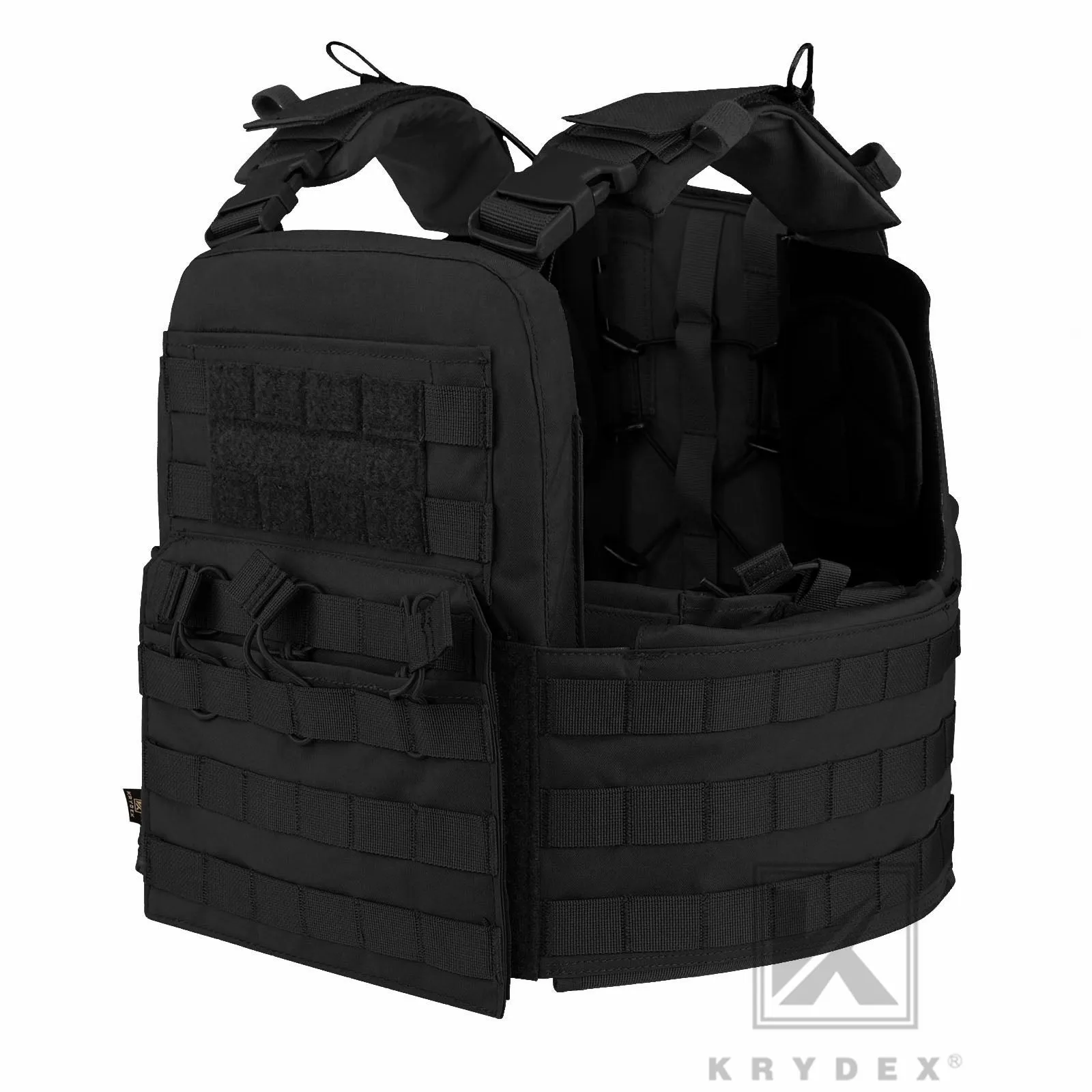 KRYDEX Tactical Plate Carrier Heavy Duty Modular MOLLE Vest
