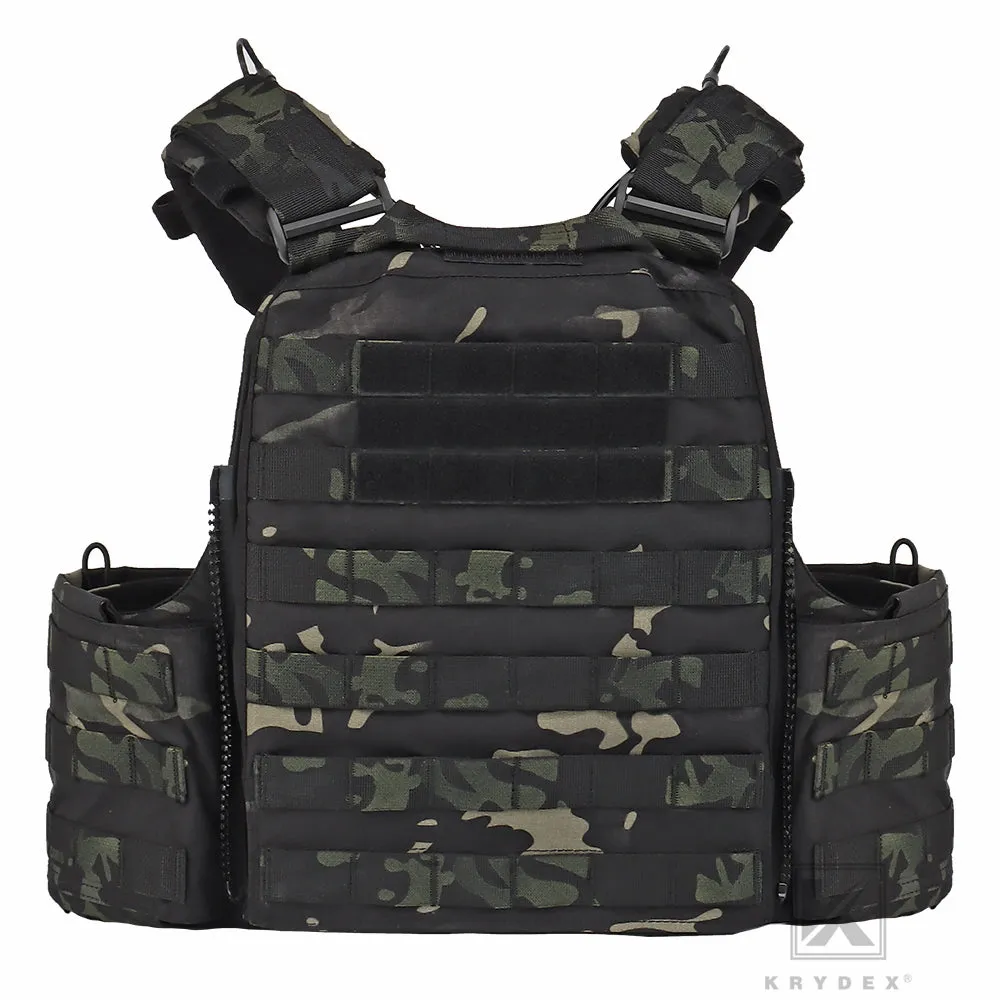 KRYDEX Tactical Plate Carrier Heavy Duty Modular MOLLE Vest