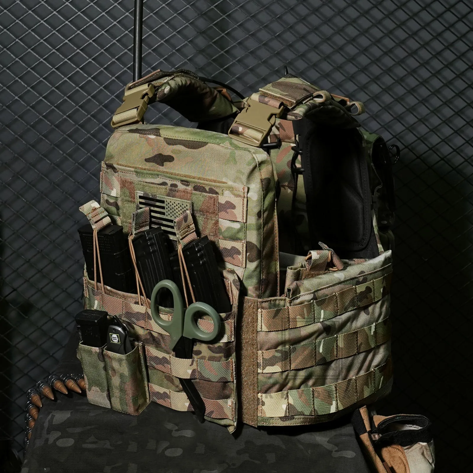 KRYDEX Tactical Plate Carrier Heavy Duty Modular MOLLE Vest