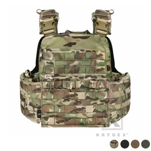 KRYDEX Tactical Plate Carrier Heavy Duty Modular MOLLE Vest