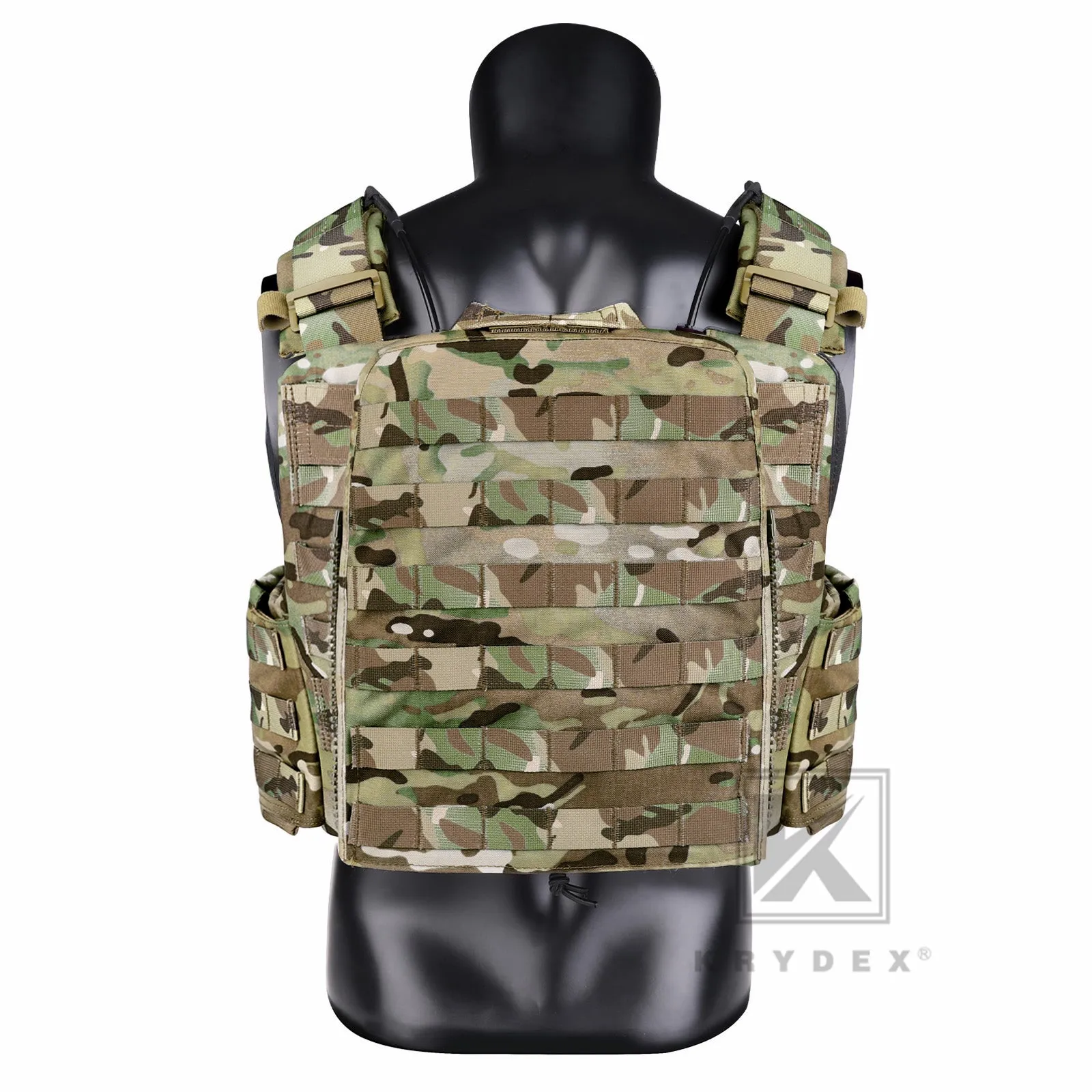 KRYDEX Tactical Plate Carrier Heavy Duty Modular MOLLE Vest