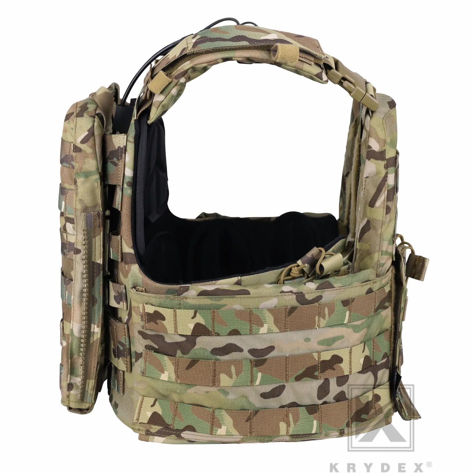 KRYDEX Tactical Plate Carrier Heavy Duty Modular MOLLE Vest