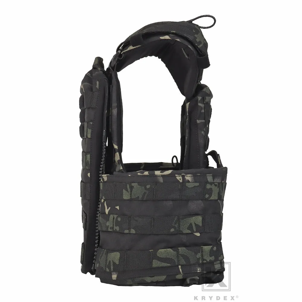 KRYDEX Tactical Plate Carrier Heavy Duty Modular MOLLE Vest