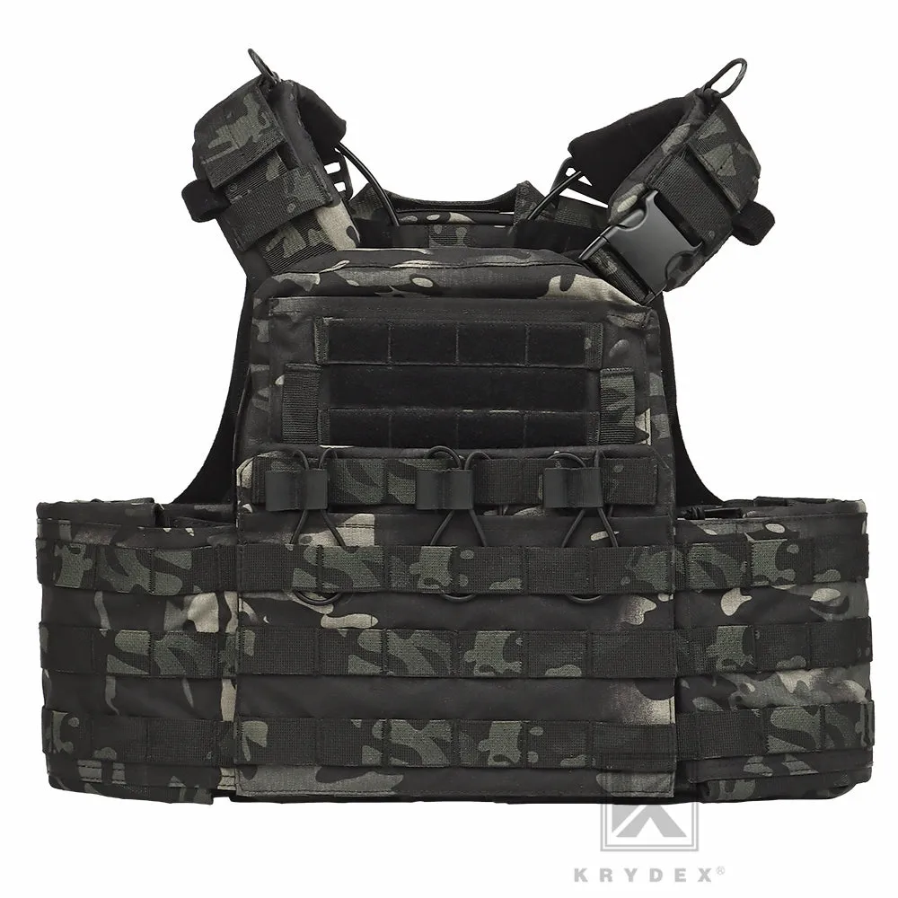 KRYDEX Tactical Plate Carrier Heavy Duty Modular MOLLE Vest