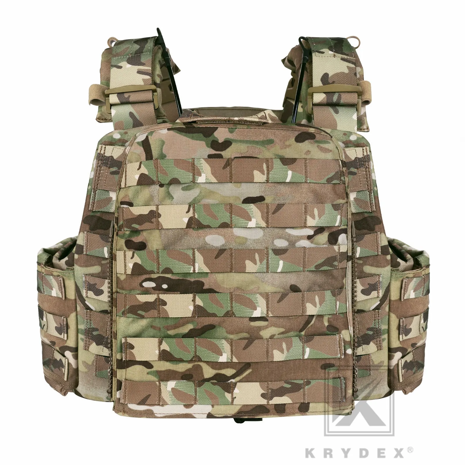 KRYDEX Tactical Plate Carrier Heavy Duty Modular MOLLE Vest