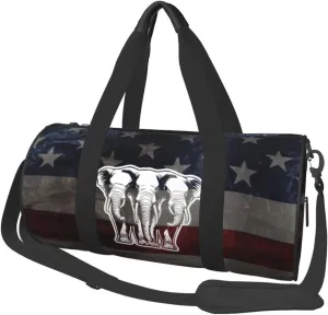 Laos Three Headed Elephant Duffel Bag Gym Bag Travel Sports Tote Large Foldable Beach Swim Yoga7