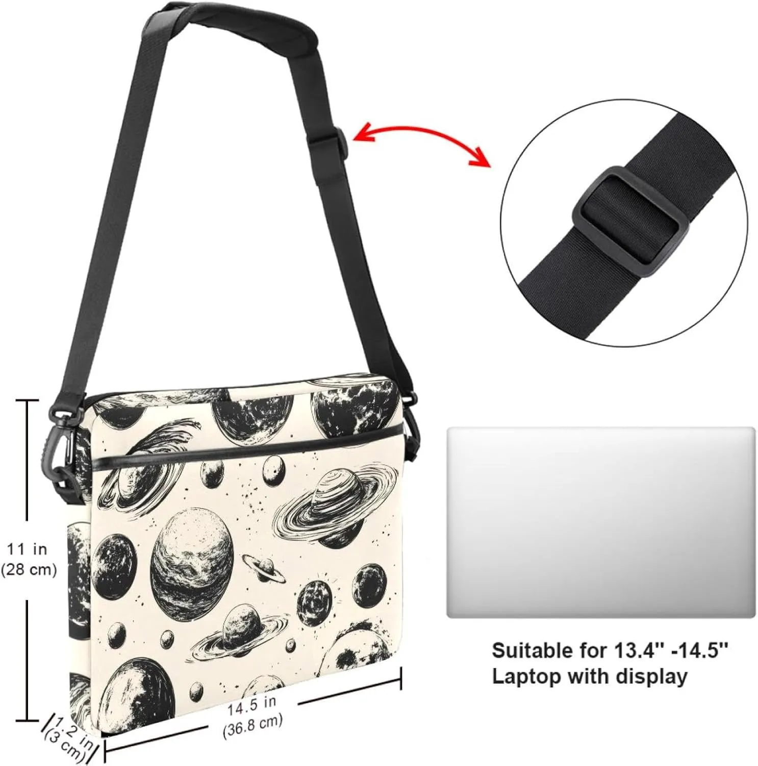 Laptop Bag Messenger Sleeve Race Car Urban Street Portable Tote Laptop Case Work Business Bag