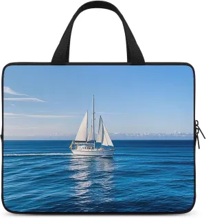 Laptop Carrying Case 15 Inch Blue- Ocean Voyage Laptop Bag for Men Women Computer Bag Messenger Bag for Work