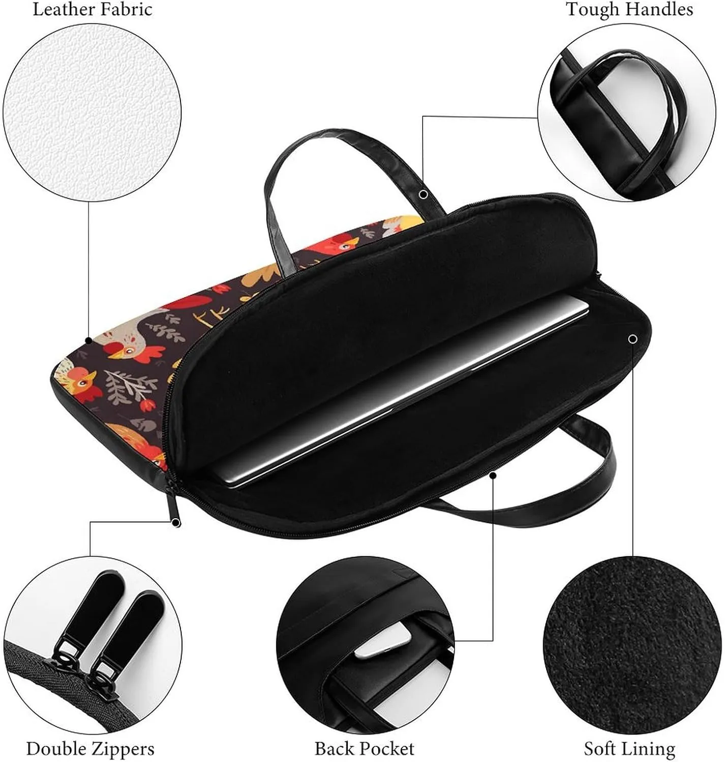 Laptop Shoulder Bag 16.5 Inch Laptop Bag Blue Volleyball Computer Bag Messenger Bag for Men Women