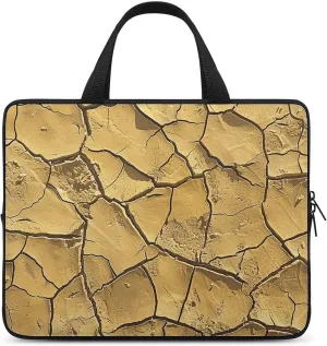 Laptop Shoulder Bag Laptop Bag Computer Bag Cracked Soil Surface Messenger Bag for Unisex