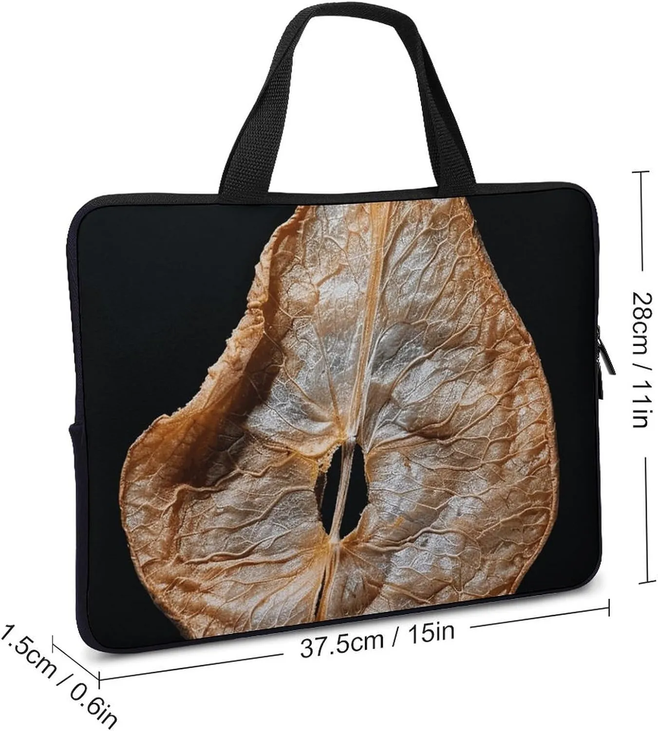 Laptop Shoulder Bag Laptop Bag Computer Bag Dried Pear Slices Messenger Bag for Unisex