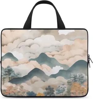 Laptop Shoulder Bag Laptop Bag Computer Bag Hand Drawn Diagram Messenger Bag for Unisex