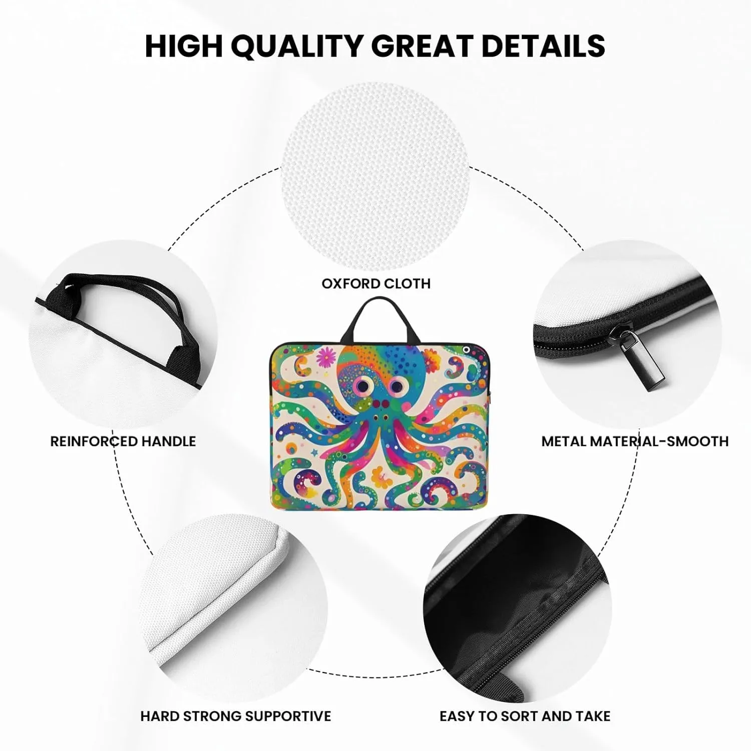 Laptop Shoulder Bag Messenger Bag Cute Beagle Dog Laptop Bag Computer Bag for Men Women